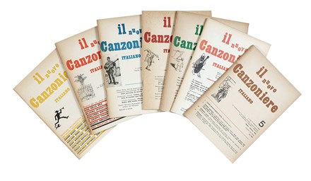 Il nuovo Canzoniere italiano. Nn. 1-8. Musica  - Auction Books, autographs and manuscripts  [..]