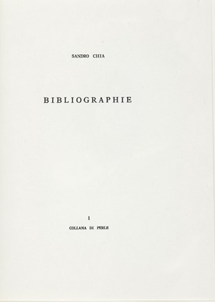  Chia Sandro : Bibliographie.  - Asta Libri, autografi e manoscritti - Libreria Antiquaria Gonnelli - Casa d'Aste - Gonnelli Casa d'Aste