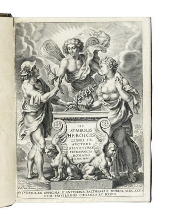  Pietrasanta Silvestro : De symbolis heroicis libri IX.  Cornelis Galle I  (Anversa,  [..]