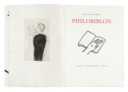 De Bury Riccardo : Philobiblon.  Mimmo Paladino  (Paduli, 1948)  - Asta Libri,  [..]