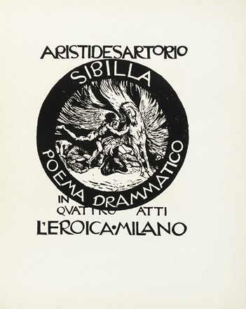  Sartorio Giulio Aristide : Sibilla. Poema drammatico in quattro atti.  - Asta Libri,  [..]