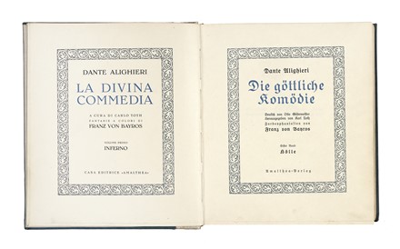  Alighieri Dante : Die göttliche komödie [...]. Farbenphantasien von Franz von Bayros.  [..]