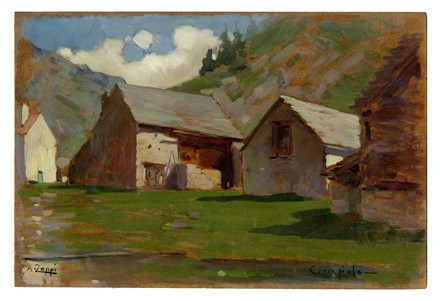  Antonio Zoppi  (Novara, 1860 - 1926) : Lotto composto di 2 dipinti.  - Auction Ancient, Modern and Contemporary Art [II Part ] - Libreria Antiquaria Gonnelli - Casa d'Aste - Gonnelli Casa d'Aste