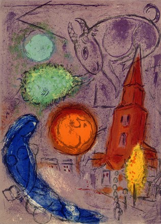  Marc Chagall  (Vitebsk, 1887 - St. Paul de  Vence, 1985) : Lotto composto di 9 incisioni.  Joan Mir  (Montroig, 1893 - Palma di Majorca, 1983)  - Auction Ancient, Modern and Contemporary Art [II Part ] - Libreria Antiquaria Gonnelli - Casa d'Aste - Gonnelli Casa d'Aste