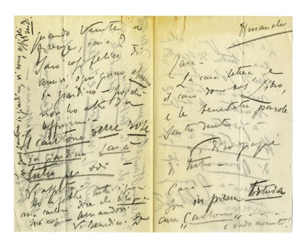  Duse Eleonora : 3 lettere autografe inviate a un'amica (Gertrude von Huegelal).  [..]