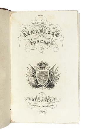 Lotto composto di 2 alamanacchi toscani per gli anni 1842 e 1846. Storia locale,  [..]