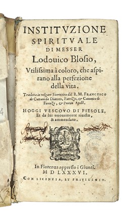  Xenophon : L'opere morali [...] tradotte per Lodovico Domenichi.  Lodovico Domenichi, Maximus Tyrius, Lodovico Blosio  - Asta Libri, autografi e manoscritti - Libreria Antiquaria Gonnelli - Casa d'Aste - Gonnelli Casa d'Aste