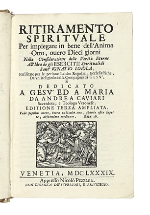 Lotto composto di 4 edizioni del XVII secolo. Letteratura italiana, Religione, Letteratura  [..]