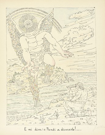  De Chirico Giorgio : L'Apocalisse. 20 litografie originali [...]. Introduzione di Massimo Bontempelli. Libro d'Artista, Collezionismo e Bibliografia  Massimo Bontempelli, Raffaele Carrieri  (Taranto, 1905 - Pietrasanta, 1984)  - Auction Books, autographs and manuscripts - Libreria Antiquaria Gonnelli - Casa d'Aste - Gonnelli Casa d'Aste