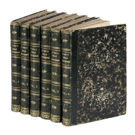  Lacroix Paul : Storia della prostituzione fra tutt'i popoli del mondo dall'Antichità la più remota sino ai tempi moderni per Pietro Dufour [...] prima versione italiana di Giovanni La Cecilia [...] Volume primo (-sesto).  Giovanni La Cecilia  - Asta Libri, autografi e manoscritti - Libreria Antiquaria Gonnelli - Casa d'Aste - Gonnelli Casa d'Aste