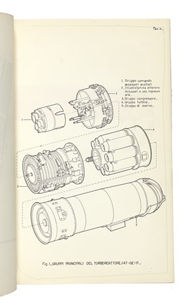 Corso di istruzione sul reattore J47-GE-17. (Fiat - Divisione aviazione servizio assistenza).  - Auction Books, autographs and manuscripts - Libreria Antiquaria Gonnelli - Casa d'Aste - Gonnelli Casa d'Aste