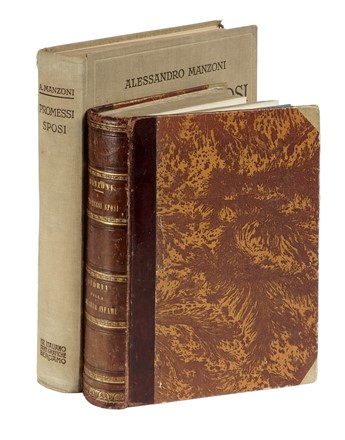 Manzoni Alessandro : I promessi sposi. Storia milanese del secolo XVII scoperta e rifatta [...]. Seconda edizione illustrata. Storia della Colonna infame.  Giovan Battista Galizzi  (Bergamo, 1882 - 1963)  - Asta Libri, autografi e manoscritti - Libreria Antiquaria Gonnelli - Casa d'Aste - Gonnelli Casa d'Aste