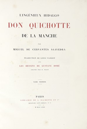  Cervantes Saavedra Miguel (de) : L'Ingénieux Hidalgo Don Quichotte de la Manche  [..]