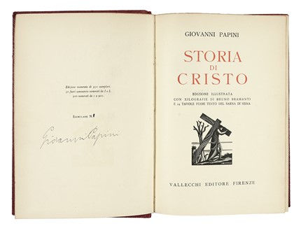  D'Annunzio Gabriele : Dedica e firma su libro La Canzone di Garibaldi.  - Asta  [..]