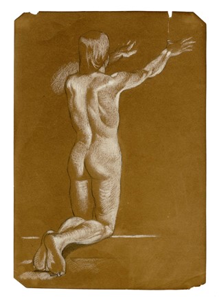 Lotto di tre nudi maschili.  - Auction Ancient, Modern and Contemporary Art [II Part ] - Libreria Antiquaria Gonnelli - Casa d'Aste - Gonnelli Casa d'Aste
