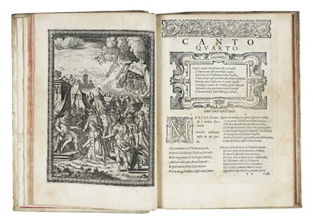  Tasso Torquato : La Gierusalemme liberata [...] con le figure di Bernardo Castello; e le Annotationi di Scipio Gentili, e di Giulio Guastavini.  Bernardo Castello, Scipione Gentili, Giulio Guastavini, Agostino Carracci  (Bologna, 1557 - Parma, 1602)  - Asta Libri, autografi e manoscritti - Libreria Antiquaria Gonnelli - Casa d'Aste - Gonnelli Casa d'Aste