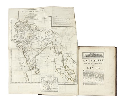  D'Anville Jean Baptiste : Antiquité géographique de l'Inde, et de plusieurs autres contrées de la Haute Asie.  - Asta Libri, autografi e manoscritti - Libreria Antiquaria Gonnelli - Casa d'Aste - Gonnelli Casa d'Aste