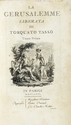  Tasso Torquato : La Gerusalemme Liberata [...]. Tomo primo (-secondo).  Hubert Francois Gravelot  - Asta Libri, autografi e manoscritti - Libreria Antiquaria Gonnelli - Casa d'Aste - Gonnelli Casa d'Aste