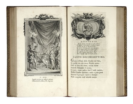  Tasso Torquato : La Gerusalemme Liberata [...]. Tomo primo (-secondo).  Hubert Francois Gravelot  - Asta Libri, autografi e manoscritti - Libreria Antiquaria Gonnelli - Casa d'Aste - Gonnelli Casa d'Aste