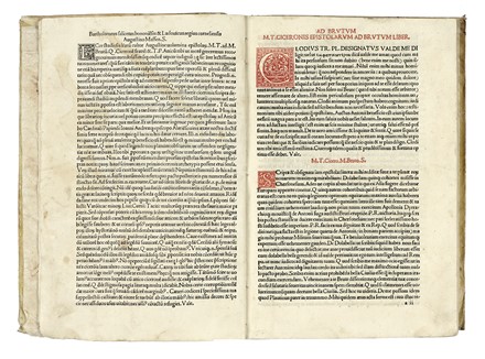  Cicero Marcus Tullius : Epistulae.  Bartolomeo Saliceto, Pomponio Leto, Paolo Regio  [..]