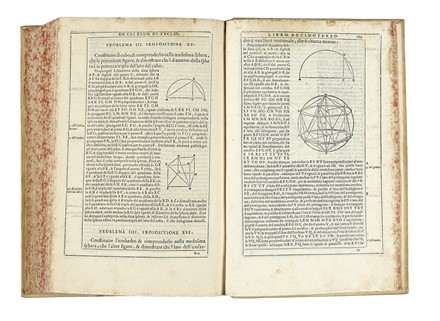  Euclides : De gli Elementi [...] libri quindici [...] tradotti prima in lingua  [..]