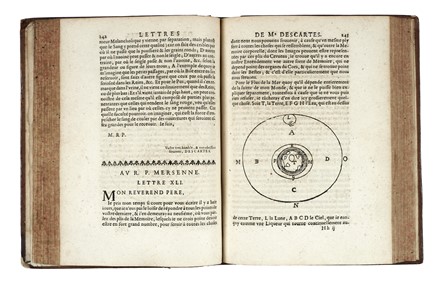  Descartes René : Lettres... Tome premier (-troisiéme). Medicina, Figurato, Collezionismo  [..]