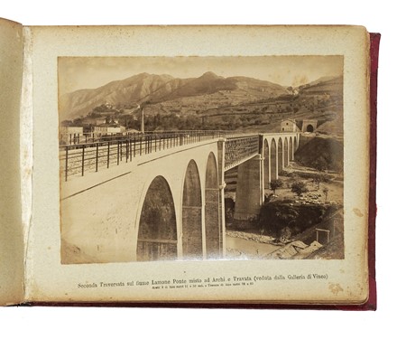  Storia, Storia, Diritto e Politica : Album di fotografie della ferrovia Faenza - Firenze.  - Auction Books, autographs and manuscripts - Libreria Antiquaria Gonnelli - Casa d'Aste - Gonnelli Casa d'Aste