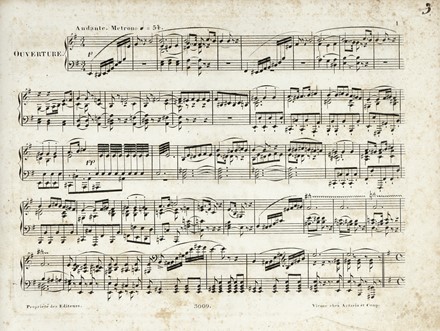 Raccolta di spartiti per pianoforte solo e pianoforte a 4 mani stampati da Giovanni  [..]