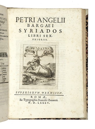 Angeli Pietro : Poemata omnia, diligenter ab ipso recognita... Letteratura italiana,  [..]