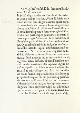  Mombrizio Bonino : Trenodiae in funere illustrissimi, q.d.d. Gal. Marie Sfor. &  [..]