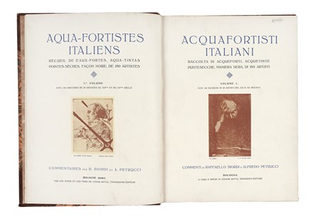  Ratta Cesare : Acquafortisti italiani. Raccolta di acqueforti, acquetinte, puntesecche, maniera nera di 150 artisti. Volume I (-III).  Raoul Dal Molin Ferenzona  (Firenze, 1879 - Milano, 1946), Giorgio Morandi  (Bologna, 1890 - 1964)  - Asta Libri, autografi e manoscritti - Libreria Antiquaria Gonnelli - Casa d'Aste - Gonnelli Casa d'Aste