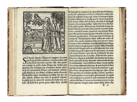  Del Tuppo Francesco : La vita di Esopo historiata.  Aesopus  - Asta Libri, autografi  [..]