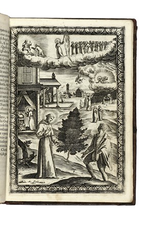  Bonaventura da Bagnoregio (San) : Vita del serafico S. Francesco [...] Tradotta in volgare, et di nuovo aggiuntovi le figure in rame...  Giacomo Franco  (Venezia o Urbino, 1550 - Venezia, 1620)  - Asta Libri, autografi e manoscritti - Libreria Antiquaria Gonnelli - Casa d'Aste - Gonnelli Casa d'Aste
