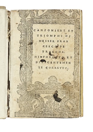  Petrarca Francesco : Canzoniere et triomphi. Letteratura italiana, Letteratura  [..]