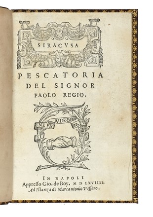  Regio Paolo : Siracusa pescatoria.  - Asta Libri, autografi e manoscritti - Libreria  [..]
