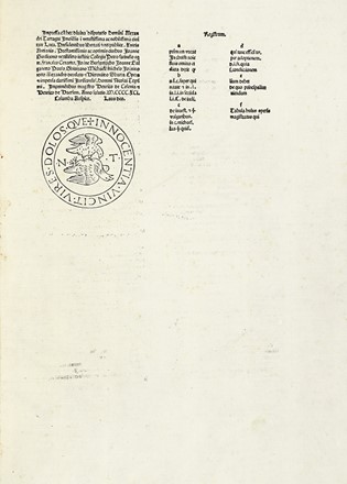  Tartagnus Alexander : Disputatio Sigismundus de mero Imperio. Incunabolo, Diritto,  [..]
