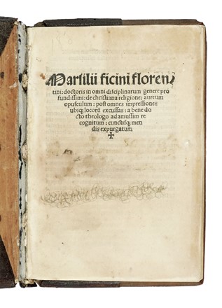  Ficino Marsilio : De christiana religione: aureum opusculum: post omnes impressiones ubique locorum excussas...  - Asta Libri, autografi e manoscritti - Libreria Antiquaria Gonnelli - Casa d'Aste - Gonnelli Casa d'Aste