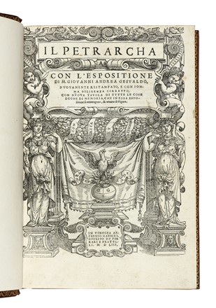  Petrarca Francesco : Il Petrarcha con l'espositione di m. Giovanni Andrea Gesualdo...  [..]