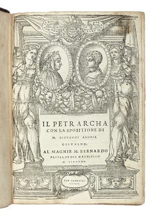  Petrarca Francesco : Il Petrarcha con la spositione di M. Giovanni Andrea Gesualdo.  [..]