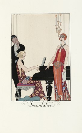  Barbier George : Falbalas & Fanfreluches pour 1923 (-1924). Figurato  - Auction  [..]