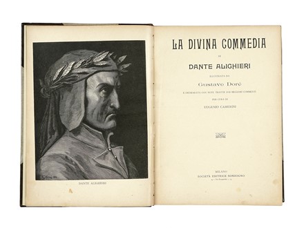  Alighieri Dante : La Divina Commedia [...] illustrata da Gustavo Doré... Dantesca,  [..]