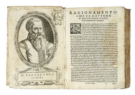  Scappi Bartolomeo : Opera [...] divisa in sei libri. Il trinciante. Gastronomia,  [..]
