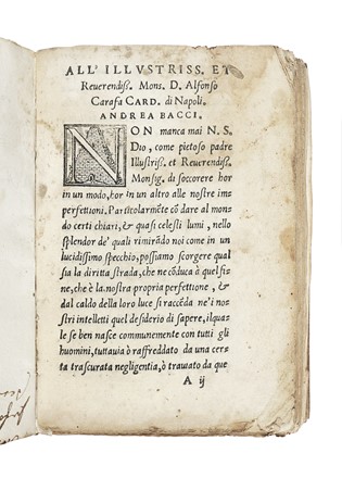  Bacci Andrea : [Del tevere della Natura et bonta dell'acque & delle inondazioni].  - Asta Libri, autografi e manoscritti - Libreria Antiquaria Gonnelli - Casa d'Aste - Gonnelli Casa d'Aste