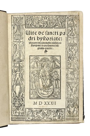 Hieronymus (santo) : Vite de sancti padri hystoriate...  - Asta Libri, autografi e manoscritti - Libreria Antiquaria Gonnelli - Casa d'Aste - Gonnelli Casa d'Aste