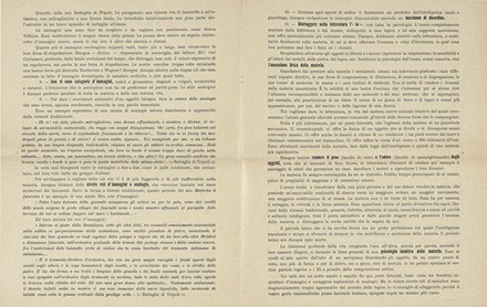  Marinetti Filippo Tommaso : Manifesto tecnico della letteratura futurista. Futurismo, Letteratura, Arte  - Auction Books, autographs and manuscripts - Libreria Antiquaria Gonnelli - Casa d'Aste - Gonnelli Casa d'Aste