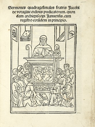  Jacobus de Voragine : Sermones quadragesimales fratris Jacobi de Varagine ordinis  [..]
