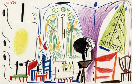  Pablo Picasso  (Malaga, 1881 - Mougins, 1973) : Lotto composto di 2 incisioni.  - Asta Arte Moderna e Contemporanea [Parte II] - Libreria Antiquaria Gonnelli - Casa d'Aste - Gonnelli Casa d'Aste
