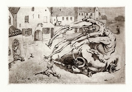  Wassilij Nicolaevic Masjutin  (1884 - 1955) : Lotto composto di 3 incisioni macabre.  Raphaël Freida  (1877 - 1942)  - Asta Arte Moderna e Contemporanea [Parte II] - Libreria Antiquaria Gonnelli - Casa d'Aste - Gonnelli Casa d'Aste