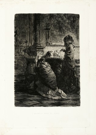  Mos Bianchi  (Monza, 1840 - 1904) : Lotto composto di 3 incisioni.  - Asta Arte Moderna e Contemporanea [Parte II] - Libreria Antiquaria Gonnelli - Casa d'Aste - Gonnelli Casa d'Aste