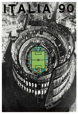  Alberto Burri  (Città di Castello, 1915 - Nizza, 1995) : Italia 90.  - Auction Modern and Contemporary Art [II Part ] - Libreria Antiquaria Gonnelli - Casa d'Aste - Gonnelli Casa d'Aste